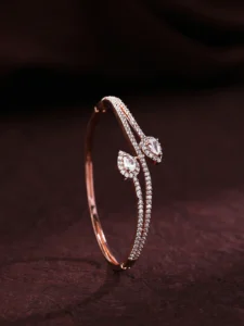 Twin Sparkle Rose-Gold Bracelet