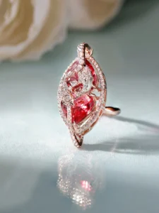Emerald Bloom Statement Ring